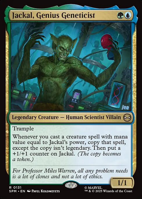 Jackal, Genius Geneticist (SPM) 131 - Near Mint