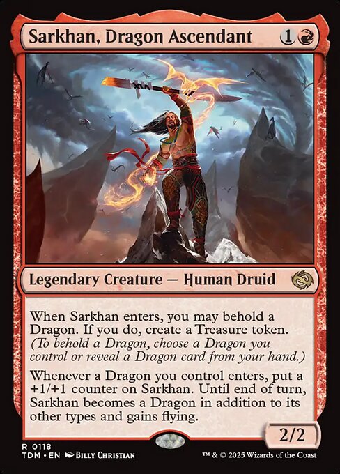 Sarkhan, Dragon Ascendant (TDM) 118 - Near Mint