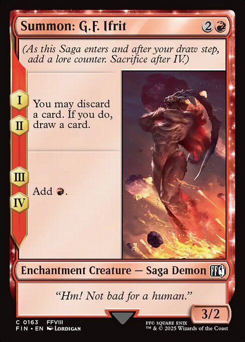 Summon: G.F. Ifrit Foil (FIN) #163