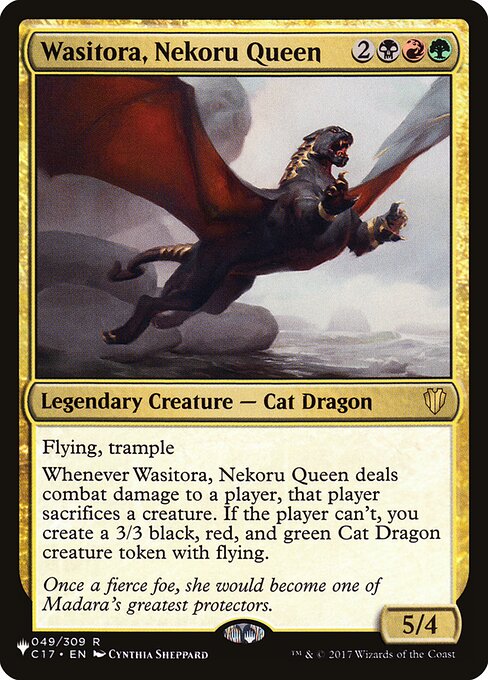 Wasitora, Nekoru Queen (PLST) C17-49 - Near Mint