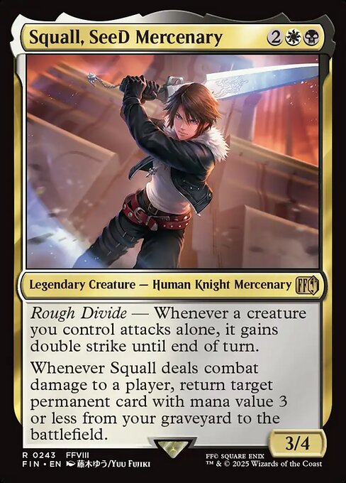 Squall, SeeD Mercenary (FIN) 243 - Near Mint