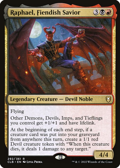 Raphael, Fiendish Savior (CLB) 292 - Near Mint