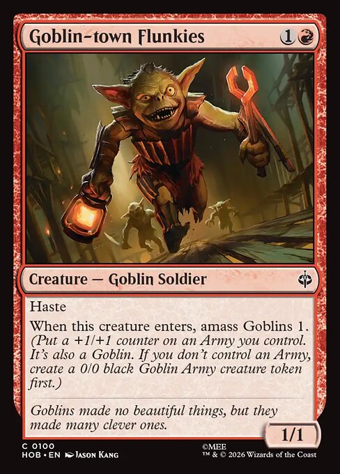 Goblin-town Flunkies (HOB) 100 - Foil - Near Mint