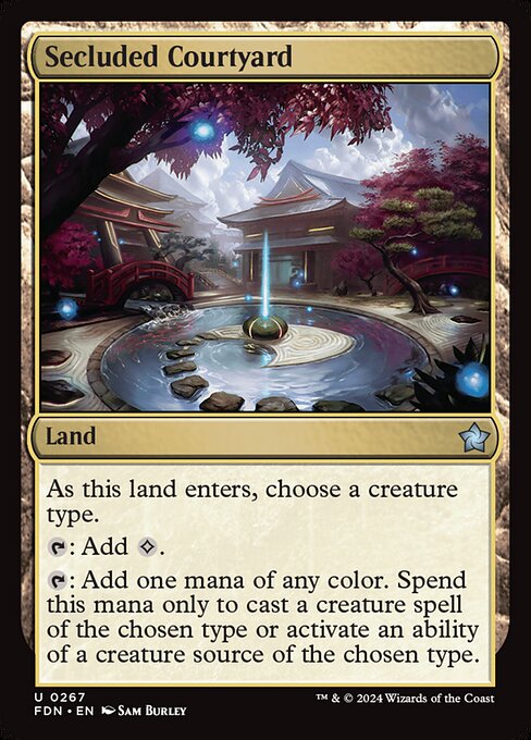 Secluded Courtyard Foil (FDN) #267
