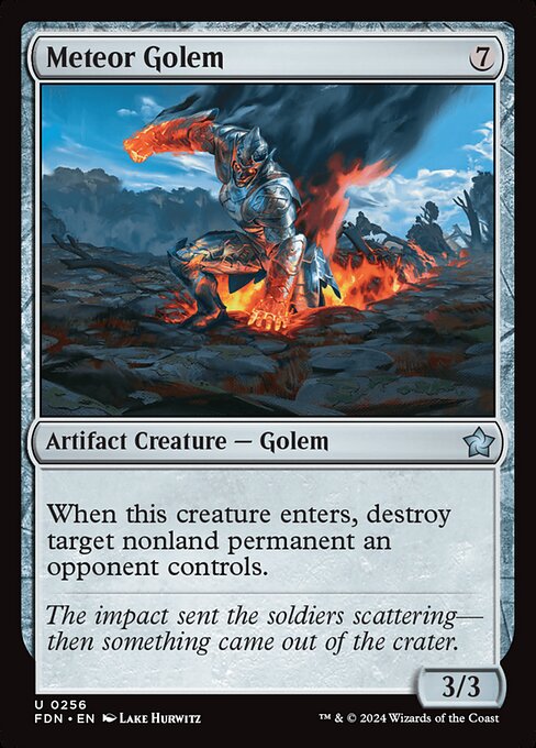 Meteor Golem Foil (FDN) #256