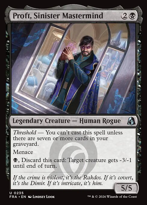Proft, Sinister Mastermind (FRA) 235 - Foil - Near Mint