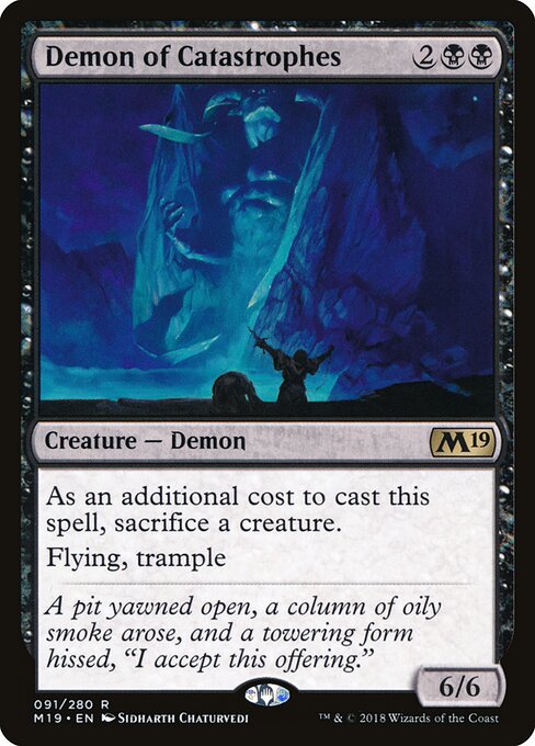 Demon of Catastrophes (M19) 91 - Near Mint