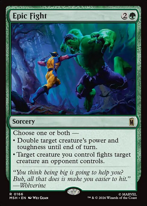 Epic Fight (MSH) 166 - Foil - Near Mint