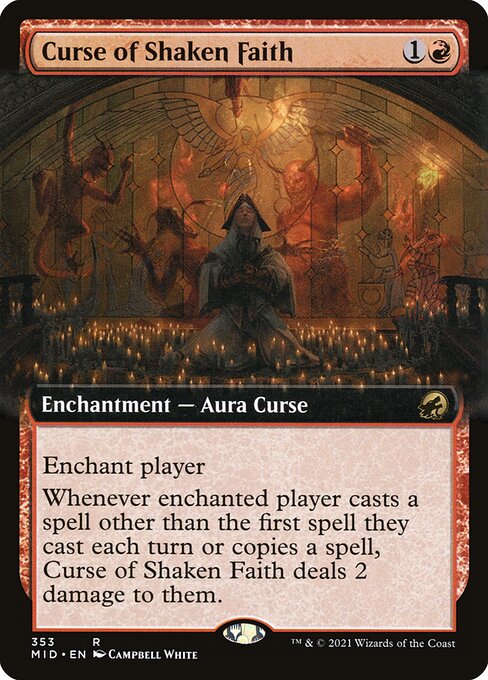 Curse of Shaken Faith (MID) 353 - Foil - Near Mint