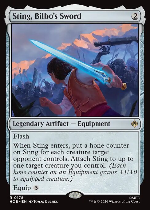 Sting, Bilbo's Sword (HOB) 178 - Near Mint