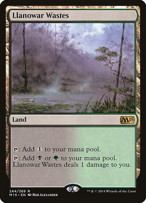 Llanowar Wastes (M15) 244 - Near Mint