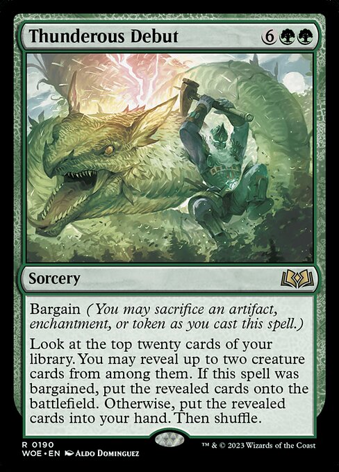 Thunderous Debut (WOE) 190 - Near Mint