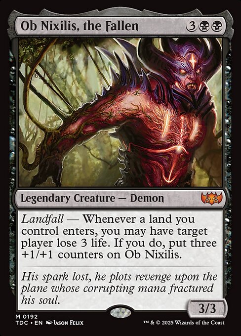 Ob Nixilis, the Fallen (TDC) 192 - Near Mint