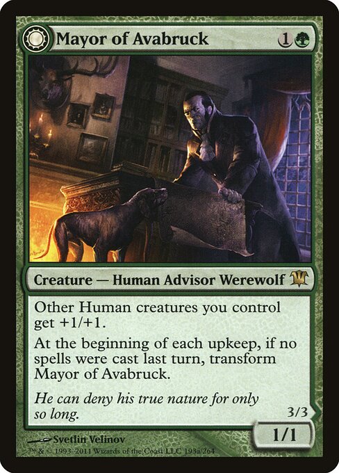 Mayor of Avabruck // Howlpack Alpha (ISD) 193 - Near Mint