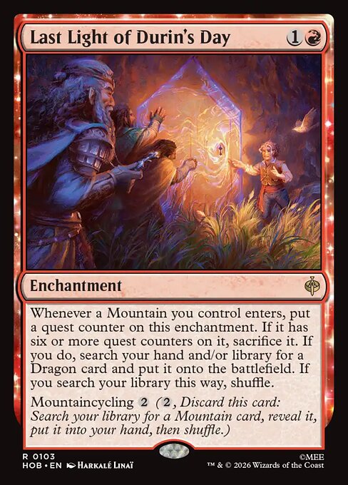 Last Light of Durin's Day Foil (HOB) #103
