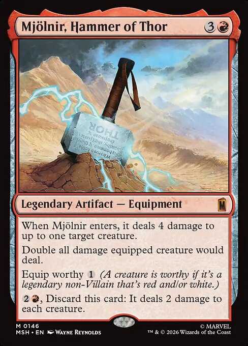 Mjölnir, Hammer of Thor (MSH) 146 - Foil - Near Mint