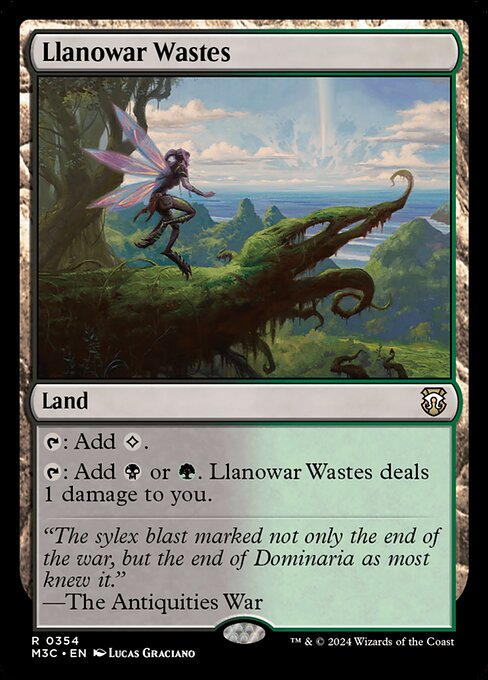Llanowar Wastes (M3C) 354 - Near Mint