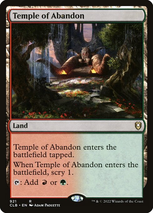 Temple of Abandon (CLB) 921 - Near Mint