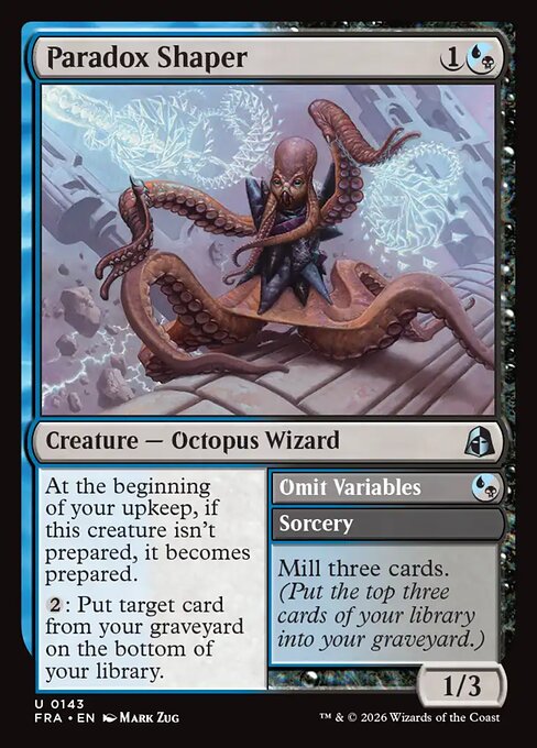 Paradox Shaper // Omit Variables (FRA) 143 - Foil - Near Mint