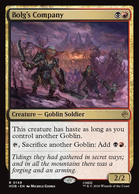 Bolg's Company Foil (HOB) #149