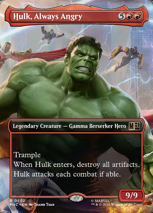 Hulk, Always Angry Foil (MSC) #502