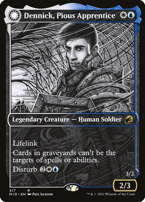 Dennick, Pious Apprentice // Dennick, Pious Apparition (MID) 317 - Near Mint