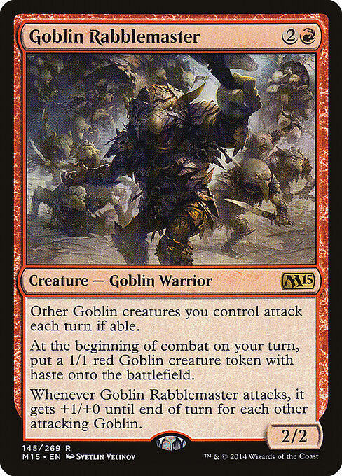 Goblin Rabblemaster (M15) 145 - Foil - Near Mint