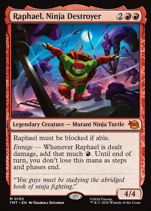 Raphael, Ninja Destroyer (TMT) 102 - Near Mint