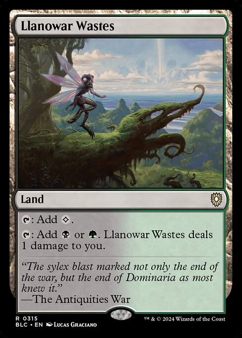 Llanowar Wastes (BLC) 315 - Near Mint