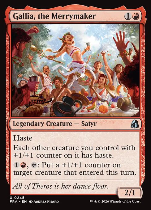 Gallia, the Merrymaker (FRA) 245 - Foil - Near Mint