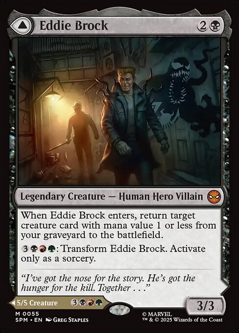 Eddie Brock // Venom, Lethal Protector (SPM) 55 - Foil - Near Mint