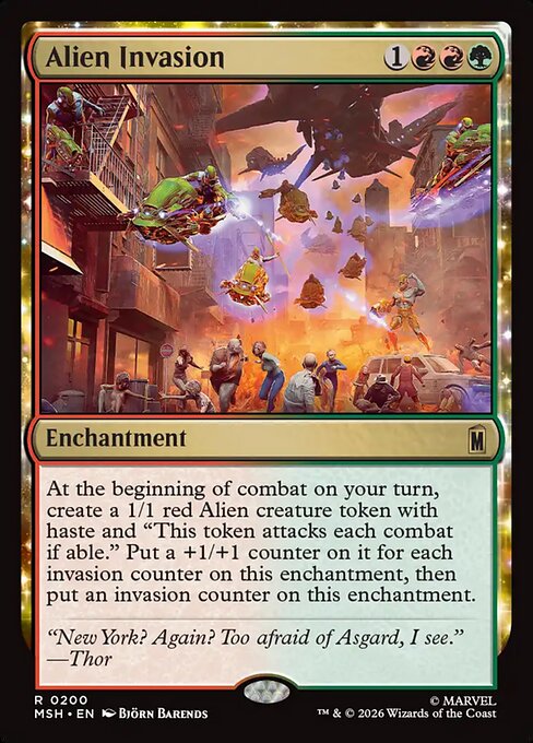 Alien Invasion (MSH) 200 - Near Mint
