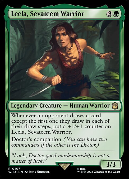 Leela, Sevateem Warrior Foil (WHO) #107