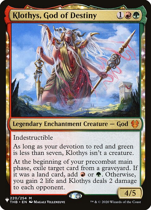 Klothys, God of Destiny (PLST) THB-220 - Near Mint