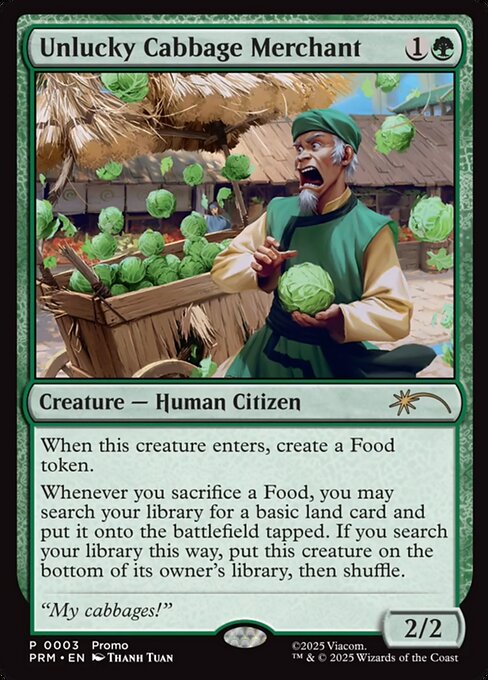 Unlucky Cabbage Merchant (PW25) 15 - Near Mint