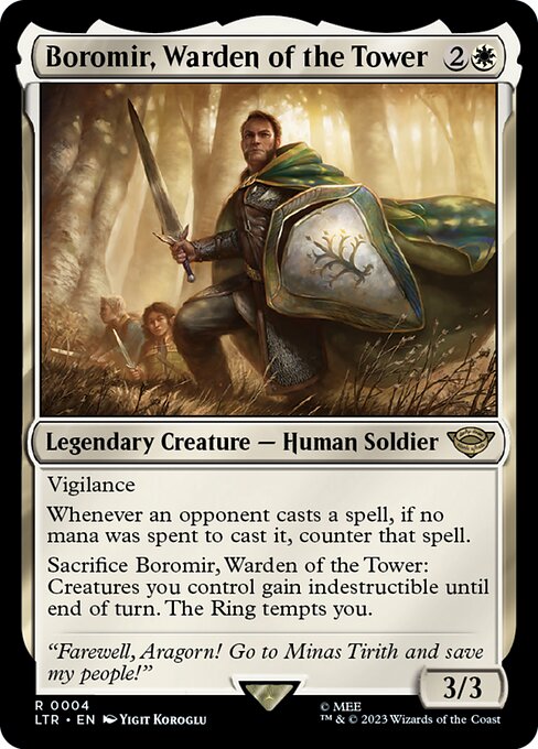 Boromir, Warden of the Tower (LTR) 4 - Near Mint