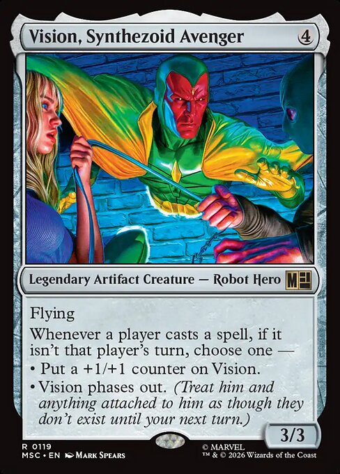 Vision, Synthezoid Avenger (MSC) 119 - Near Mint