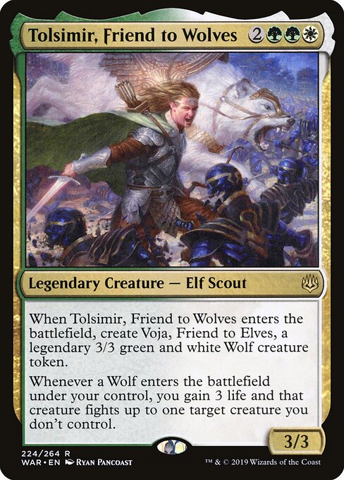 Tolsimir, Friend to Wolves (WAR) 224 - Near Mint