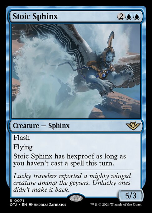 Stoic Sphinx Foil (OTJ) #71