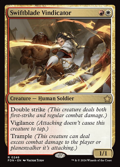 Swiftblade Vindicator Foil (FDN) #246