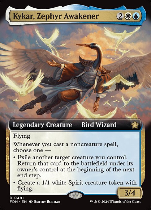 Kykar, Zephyr Awakener Foil (FDN) #481