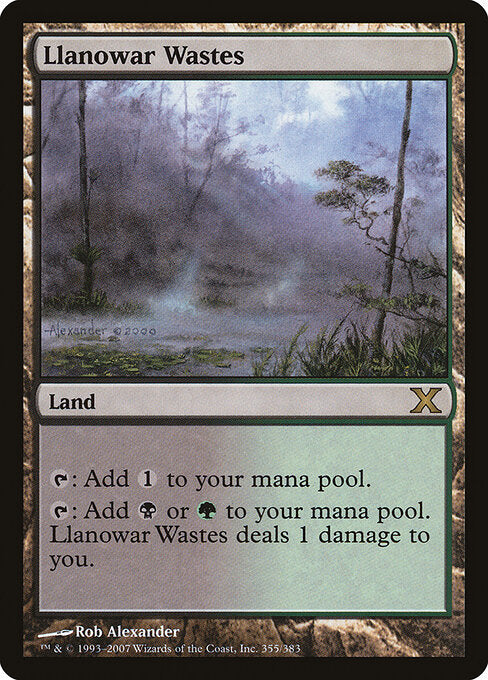 Llanowar Wastes (10E) 355 - Near Mint