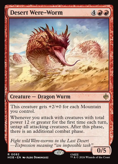 Desert Were-Worm Foil (HOB) #92