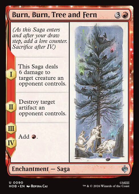 Burn, Burn, Tree and Fern (HOB) 90 - Foil - Near Mint