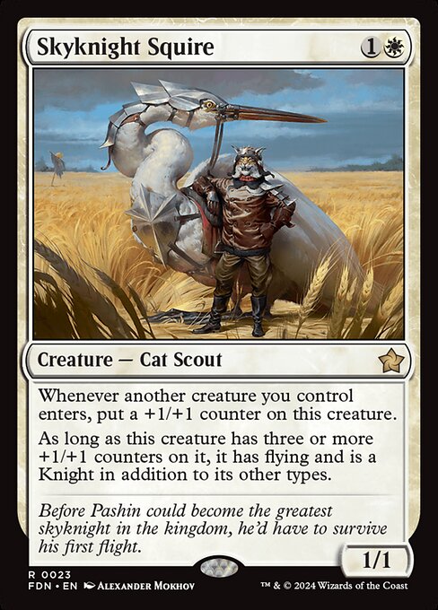 Skyknight Squire Foil (FDN) #23